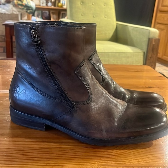 Robert Wayne Collection leather brown Boots  size 11 - Picture 1 of 11